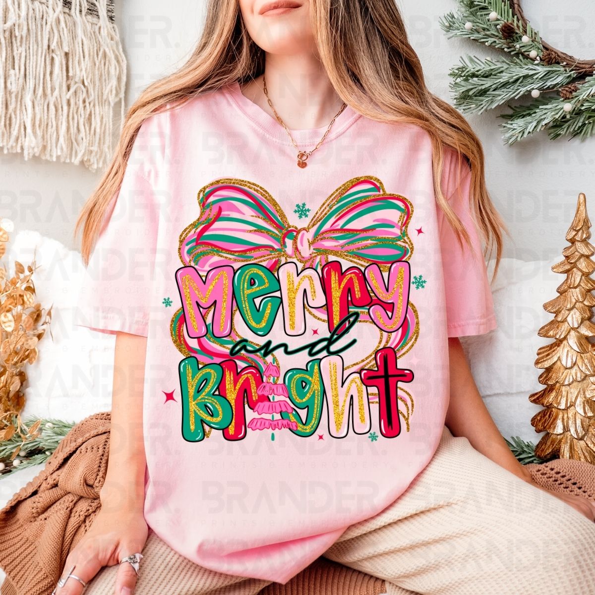 COQUETTE MERRY AND BRIGHT - DTF TRANSFER