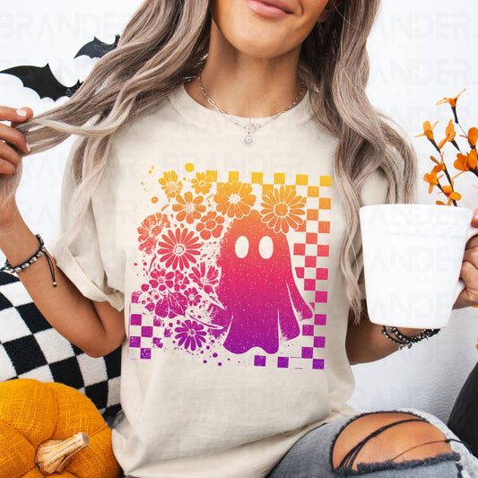 FLORAL GHOST - DTF TRANSFER