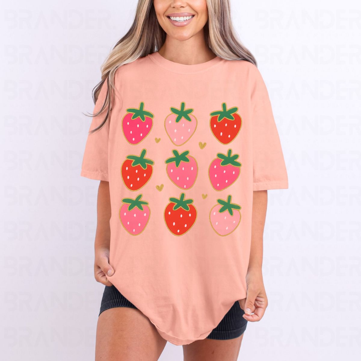 STRAWBERRIES GRID - DTF TRANSFER