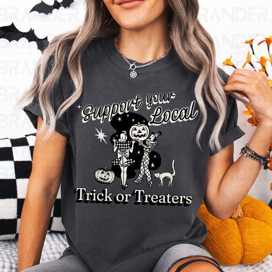 SUPPORT YOUR LOCAL TRICK OR TREATERS - DTF TRANSFER