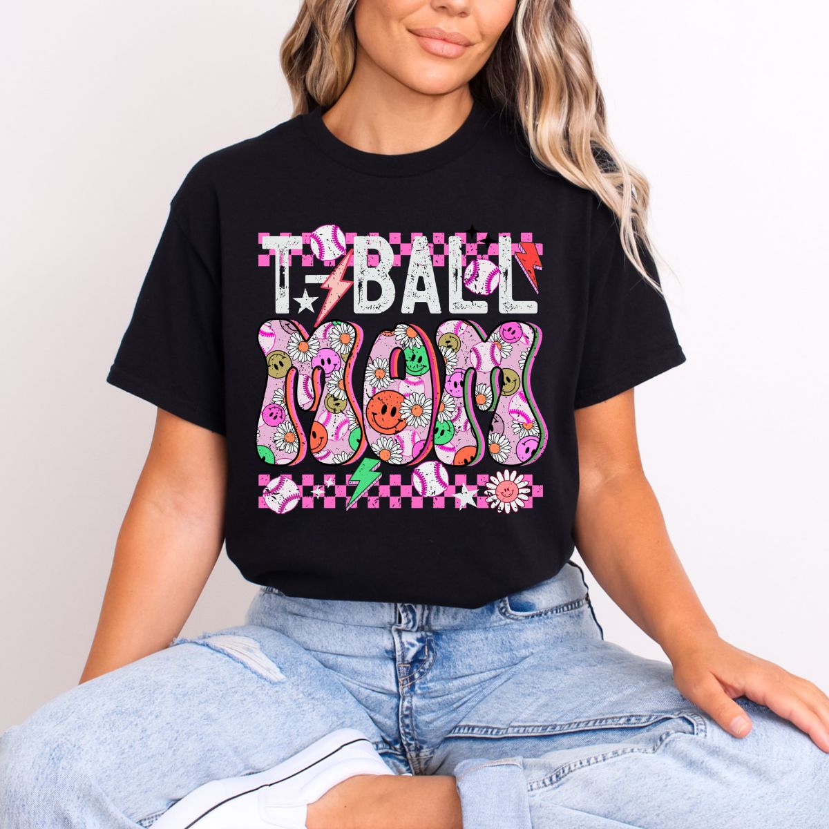 T-BALL MOM PINK - DTF TRANSFER
