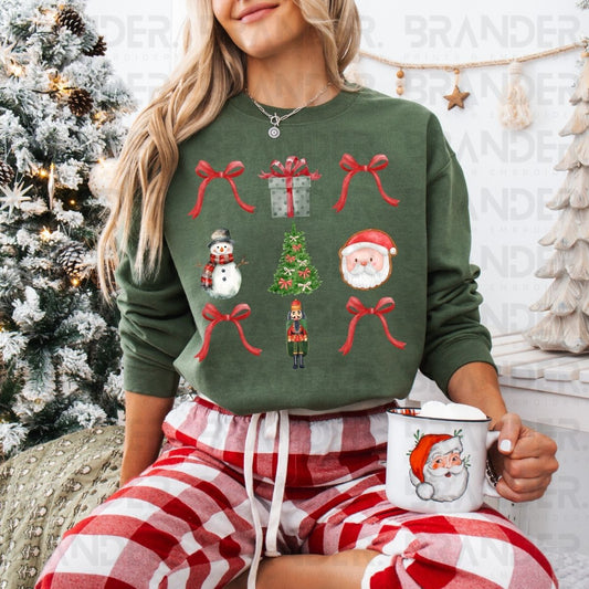 COQUETTE CHRISTMAS DOODLE - DTF TRANSFER