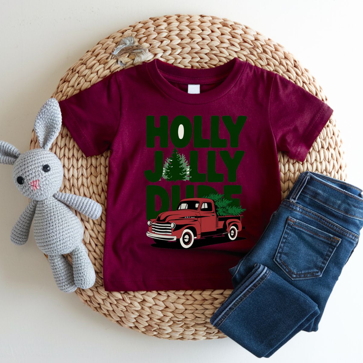 HOLLY JOLLY DUDE - DTF TRANSFER