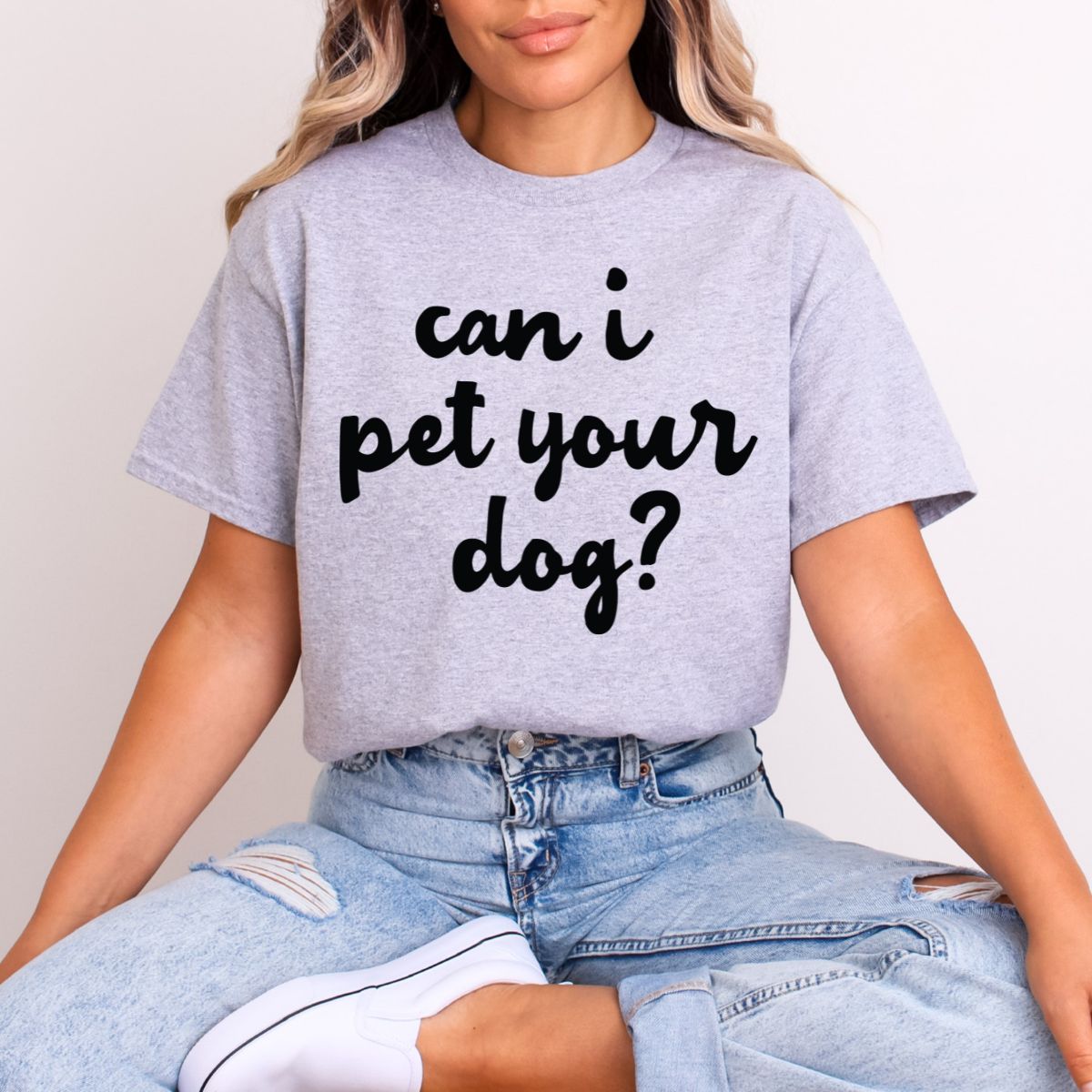 CAN I PET YOUR DOG? *BLACK* - DTF TRANSFER