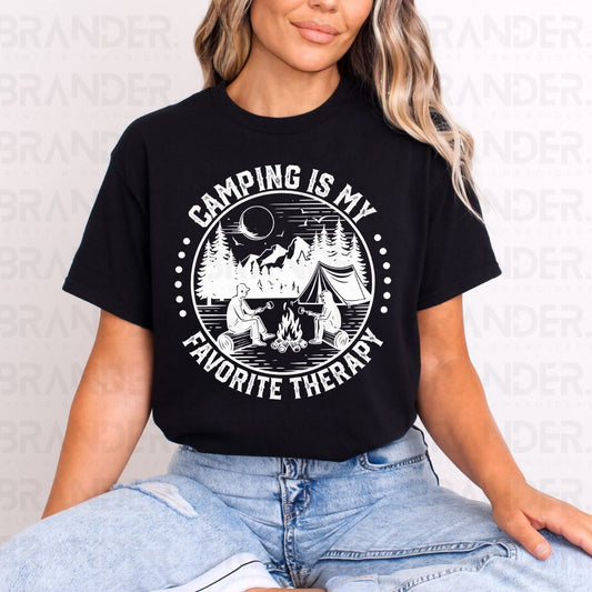 CAMPING IS MY FAVORITE THERAPY - DTF TRANSFER