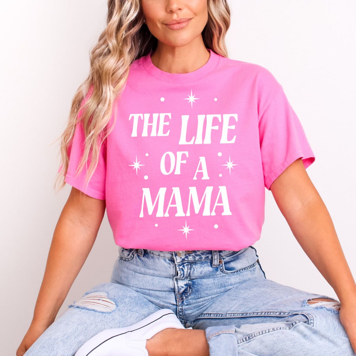 THE LIFE OF A MAMA *WHITE* - DTF TRANSFER