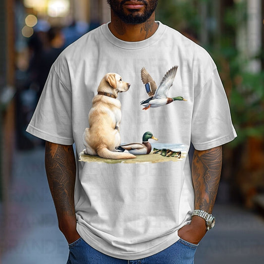 YELLOW LAB DUCK HUNTER - DTF TRANSFER