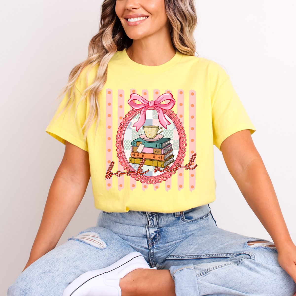 COQUETTE BOOK NERD - DTF TRANSFER