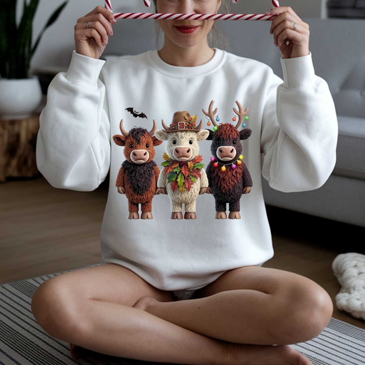 HOLIDAY HIGHLANDS *FAUX YARN* - DTF TRANSFER