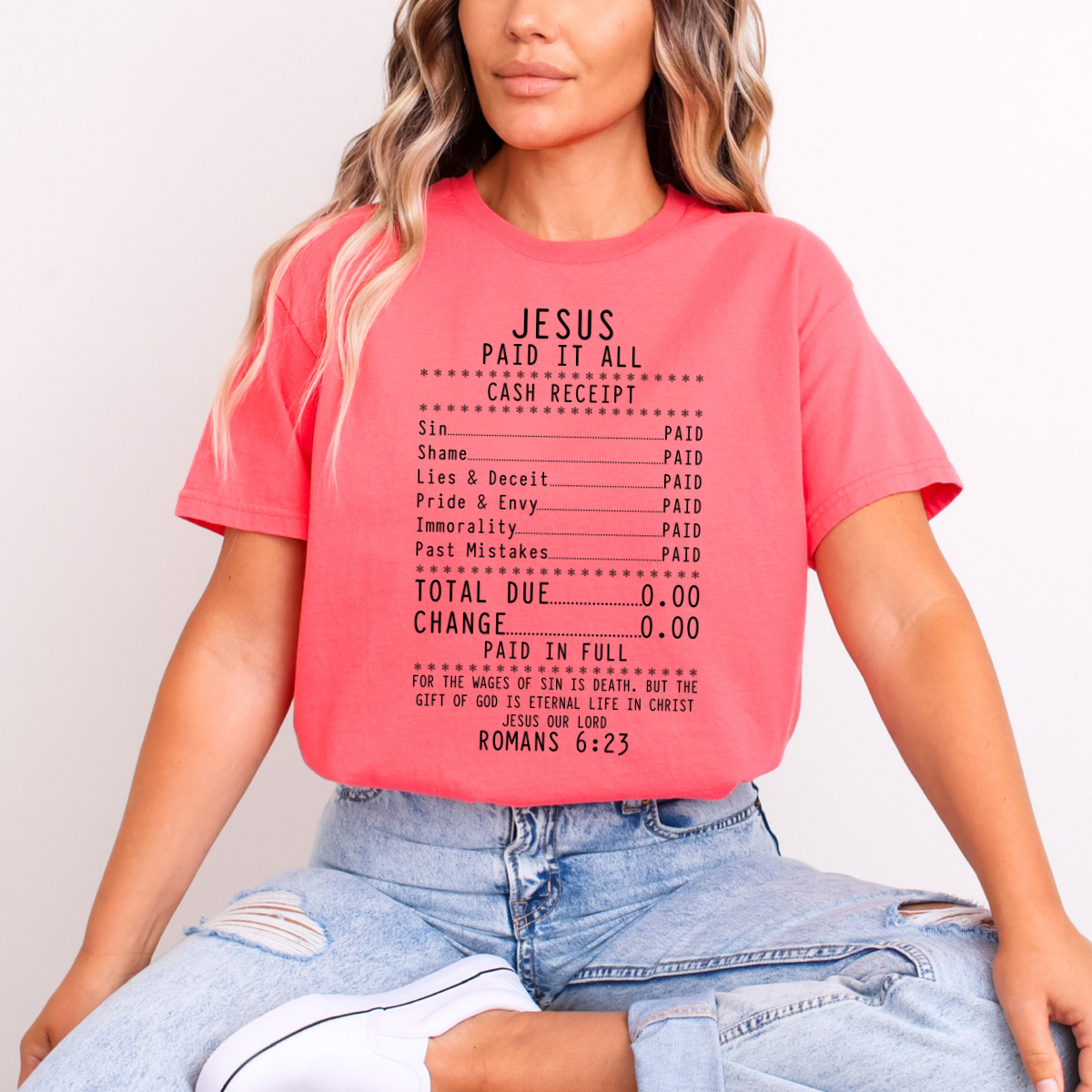 JESUS PAID IT ALL - DTF TRANSFER