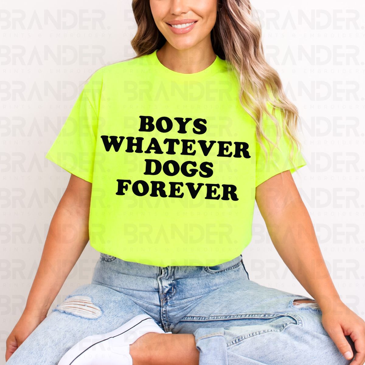 BOYS WHATEVER DOGS FOREVER - COMPLETED TEE
