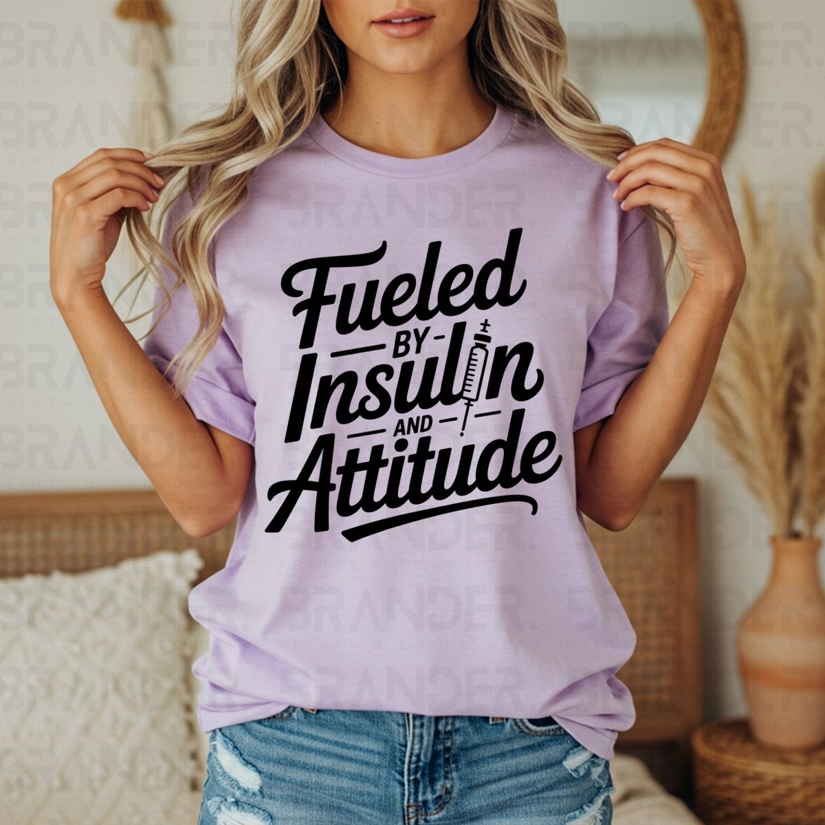 FUELED BY INSULIN AND ATTITUDE - DTF TRANSFER