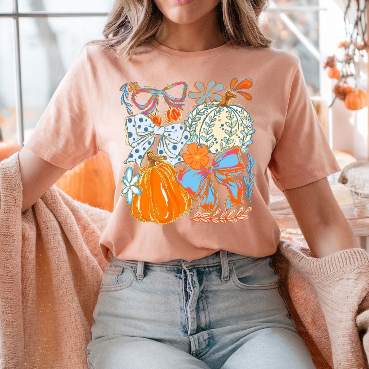 COUETTE FLORAL PUMPKINS - DTF TRANSFER