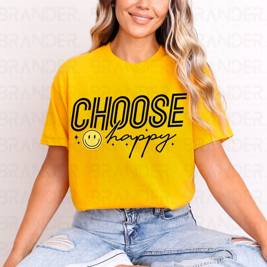 CHOOSE HAPPY - DTF TRANSFER