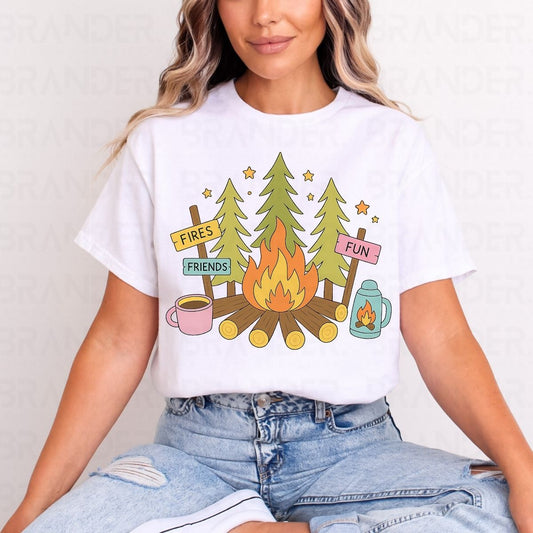 FIRES FRIENDS FUN - DTF TRANSFER