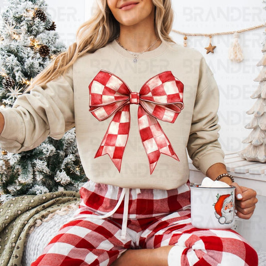 COQUETTE CHRISTMAS BOW - DTF TRANSFER
