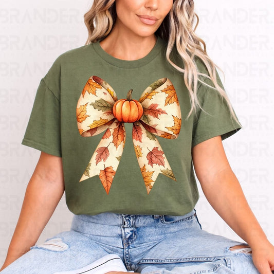 COQUETTE PUMPKIN BOW - DTF TRANSFER