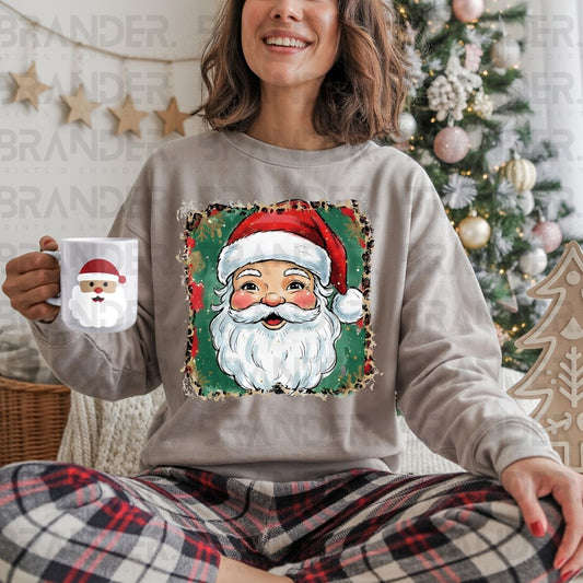 WATERCOLOR SANTA - DTF TRANSFER
