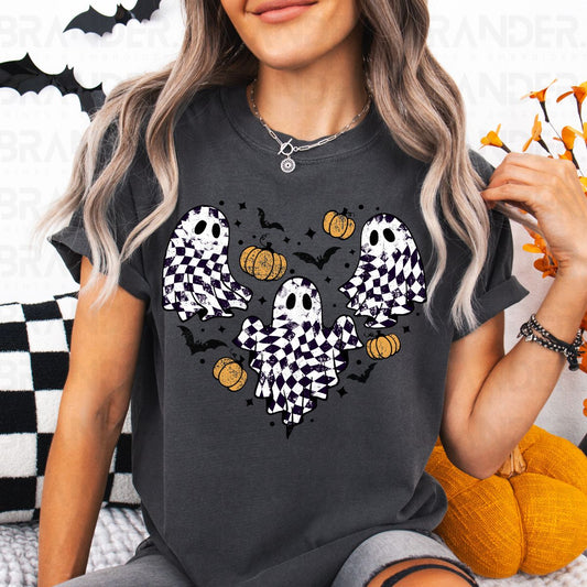 CHECKERED GHOSTS - DTF TRANSFER