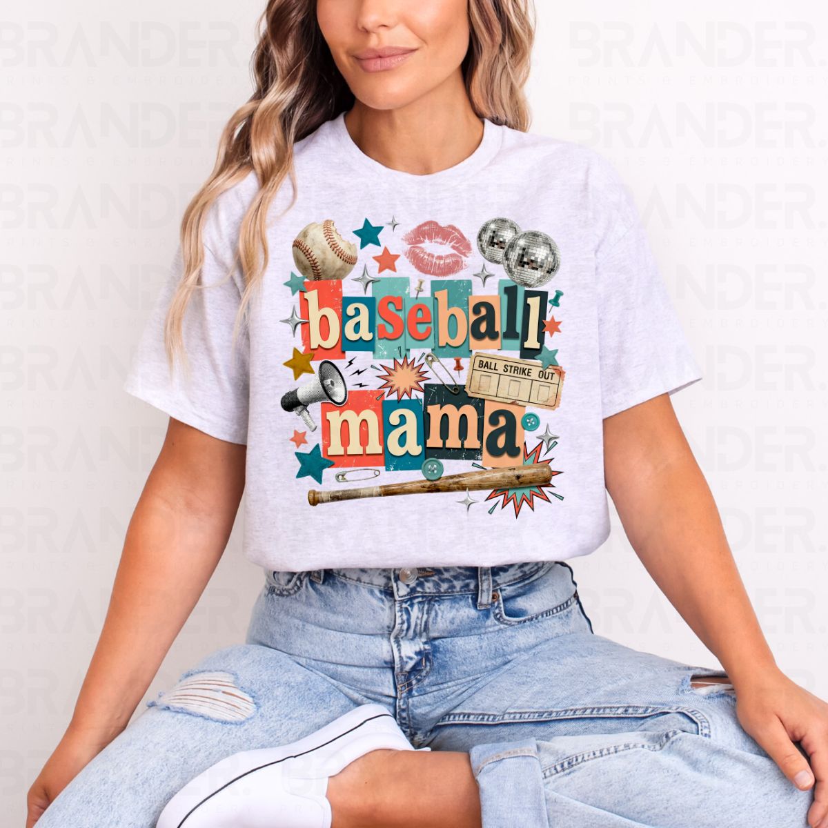 BASEBALL MAMA - COMPLETED TEE