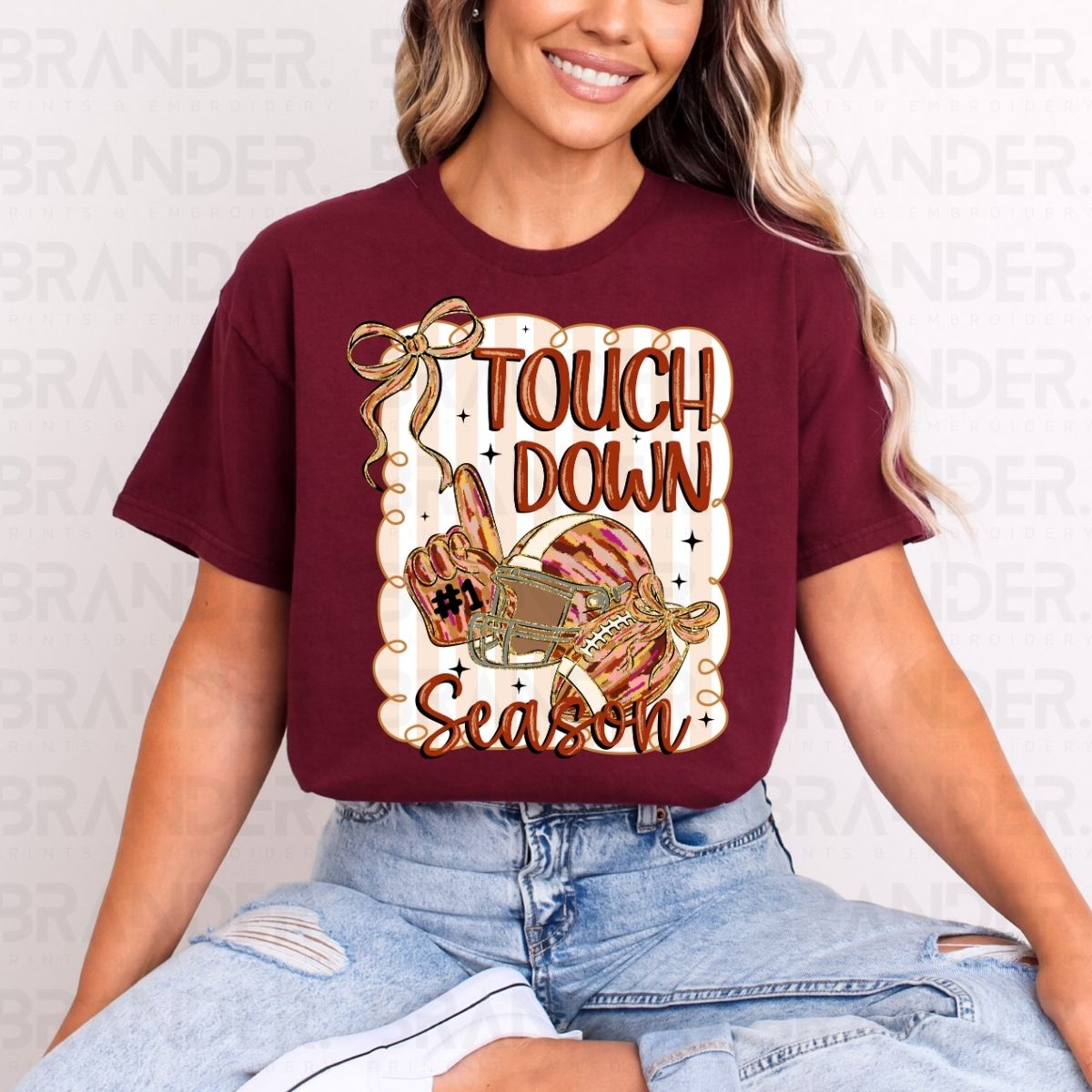 COQUETTE TOUCH DOWN SEASON - DTF TRANSFER