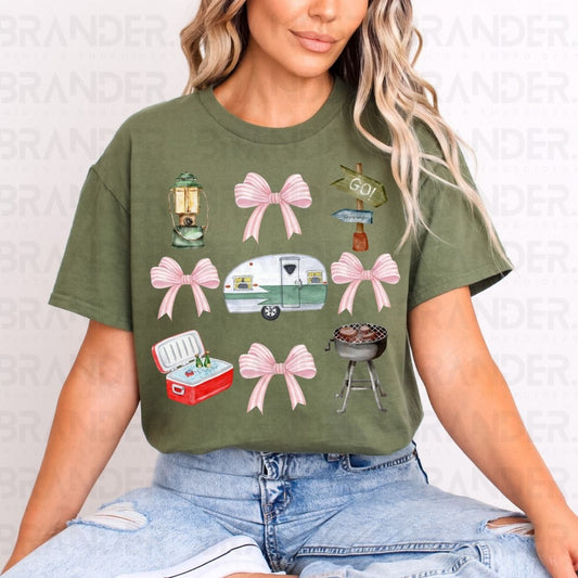 COQUETTE CAMPING COLLAGE - DTF TRANSFER