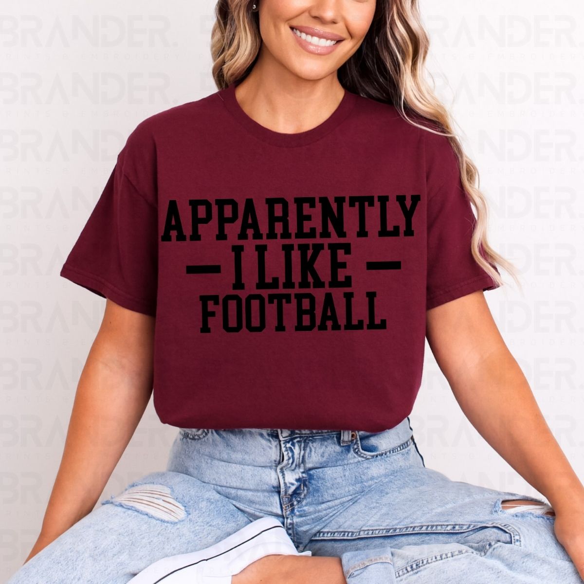 APPARENTLY I LIKE FOOTBALL - DTF TRANSFER