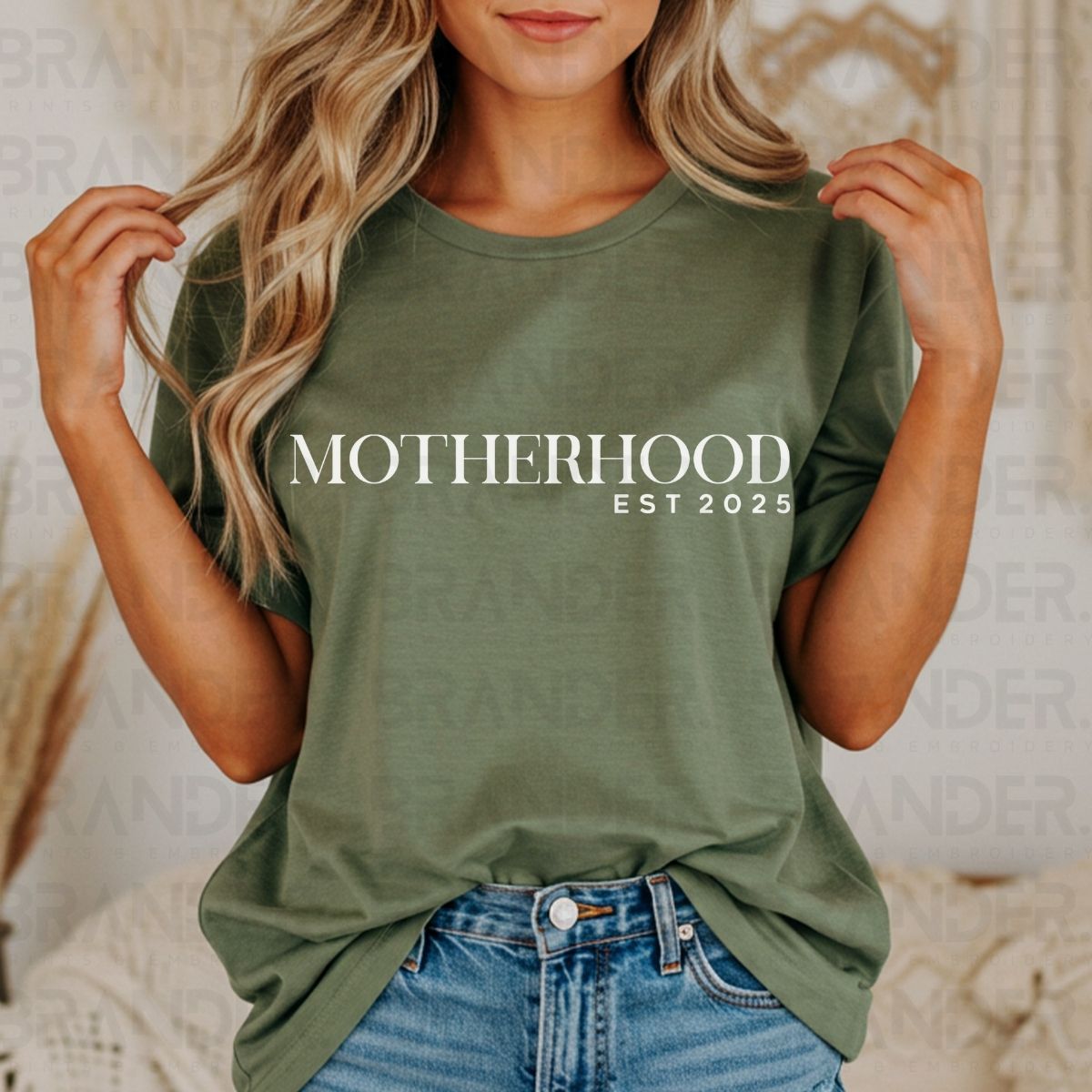 MOTHERHOOD EST 2025 - DTF TRANSFER