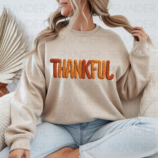 THANKFUL *FAUX YARN* - DTF TRANSFER