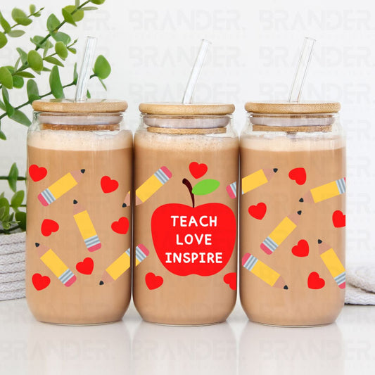 TEACH LOVE INSPIRE - 16 OZ - UVDTF