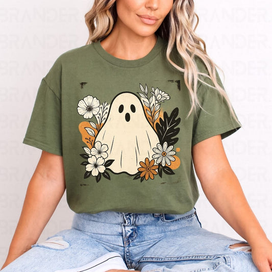 FLORAL GHOST - DTF TRANSFER