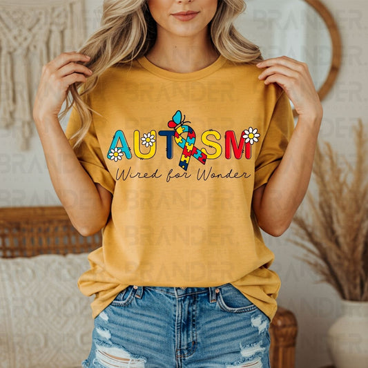 AUTISM WIRED FOR WONDER - DTF TRANSFER