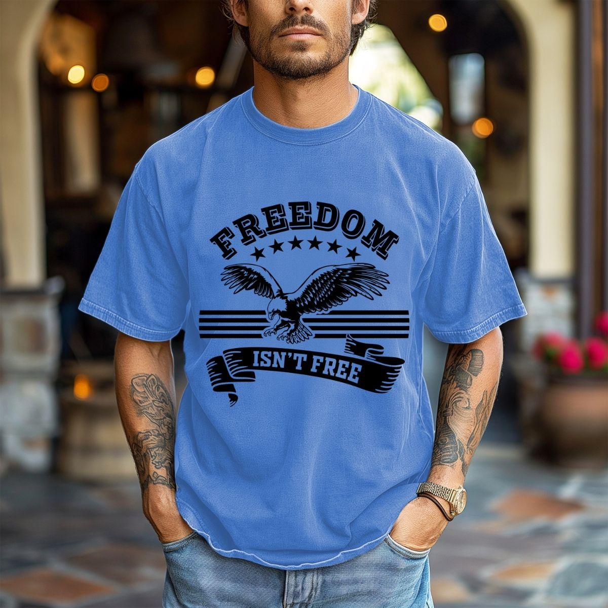 FREEDOM *BLACK TEXT* - DTF TRANSFER