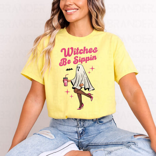 WITCHES BE SIPPIN - COMPLETED TEE
