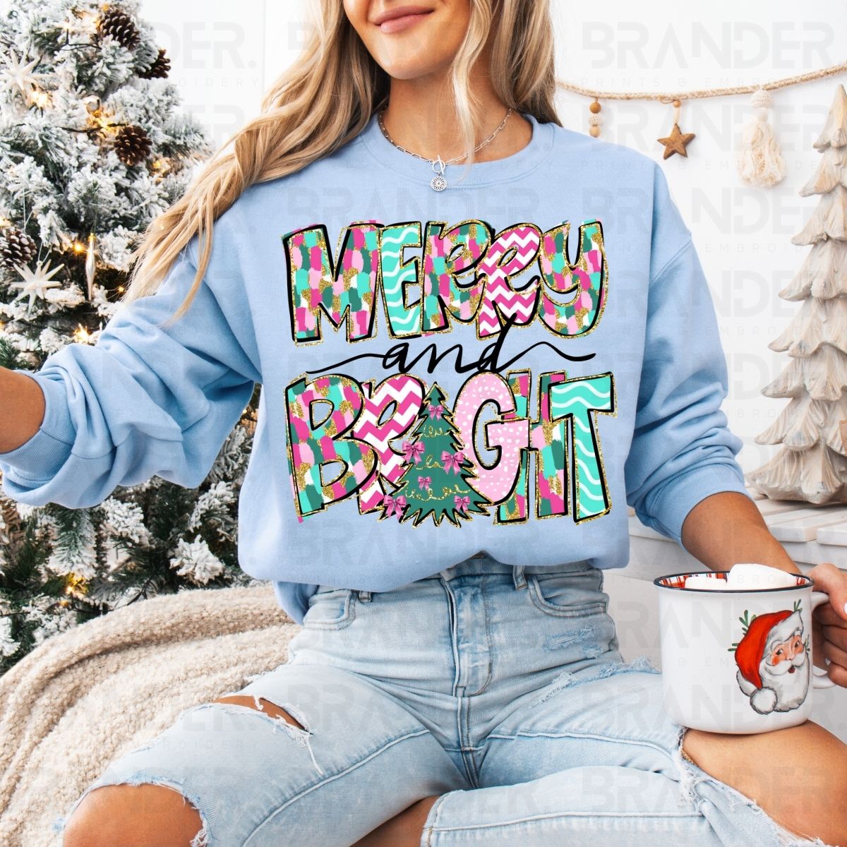 COQUETTE MERRY AND BRIGHT - DTF TRANSFER