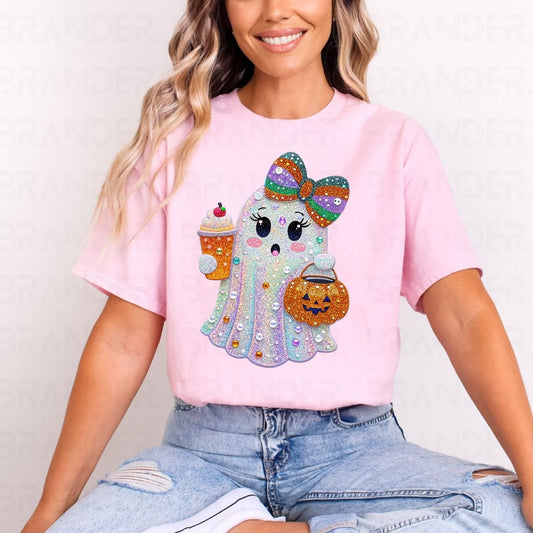 COQUETTE GHOST *FAUX RHINESTONES* - DTF TRANSFER