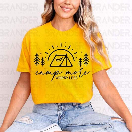 CAMP MORE WORRY LESS - DTF TRANSFER