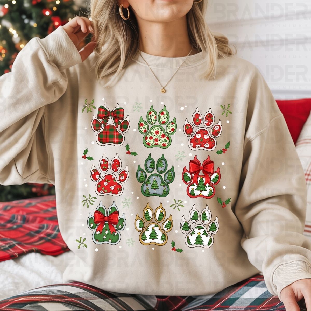 CHRISTMAS PAWS - DTF TRANSFER