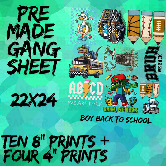 BOY BACK TO SCHOOL - 22X24 - PREMADE GANG SHEET