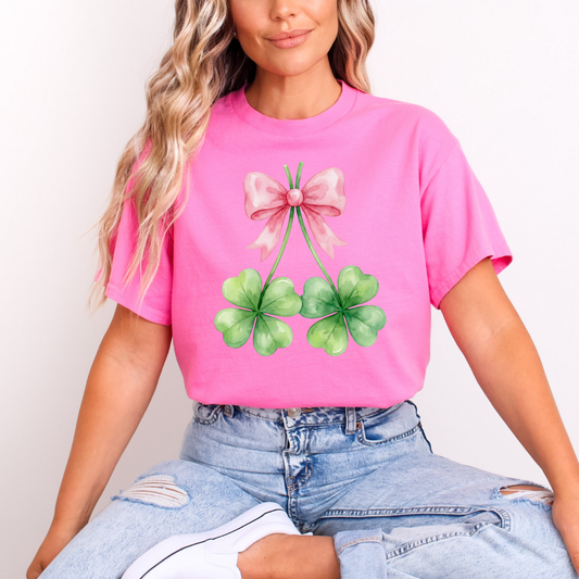 COQUETTE 4 LEAF CLOVERS - DTF TRANSFER