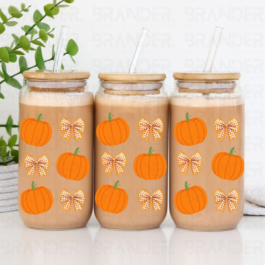 COQUETTE PUMPKINS & BOWS - 16 OZ - UVDTF