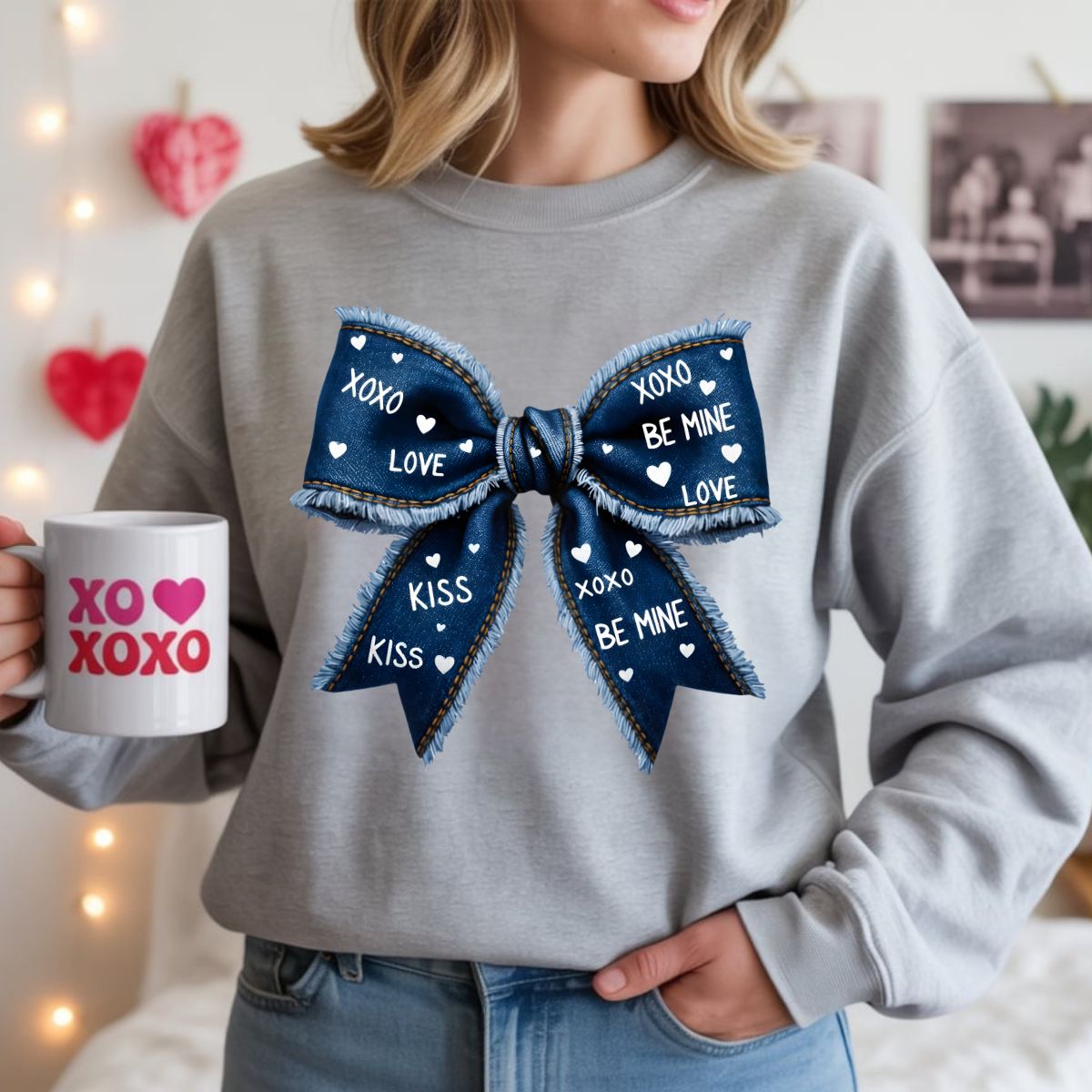 COQUETTE VALENTINES DAY BOW - DTF TRANSFER