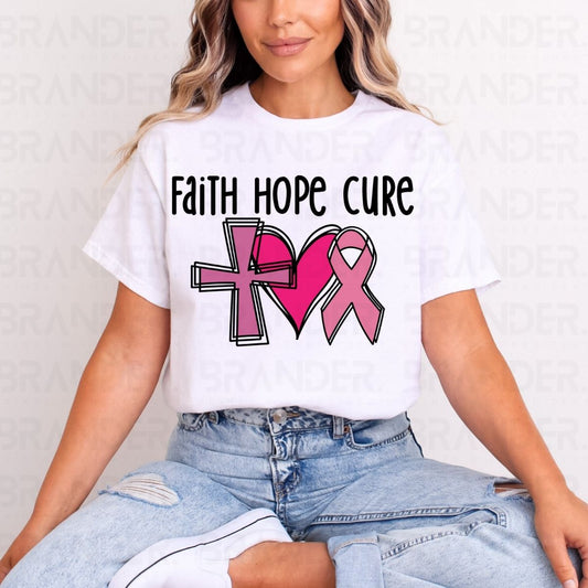FAITH HOPE CURE - DTF TRANSFER