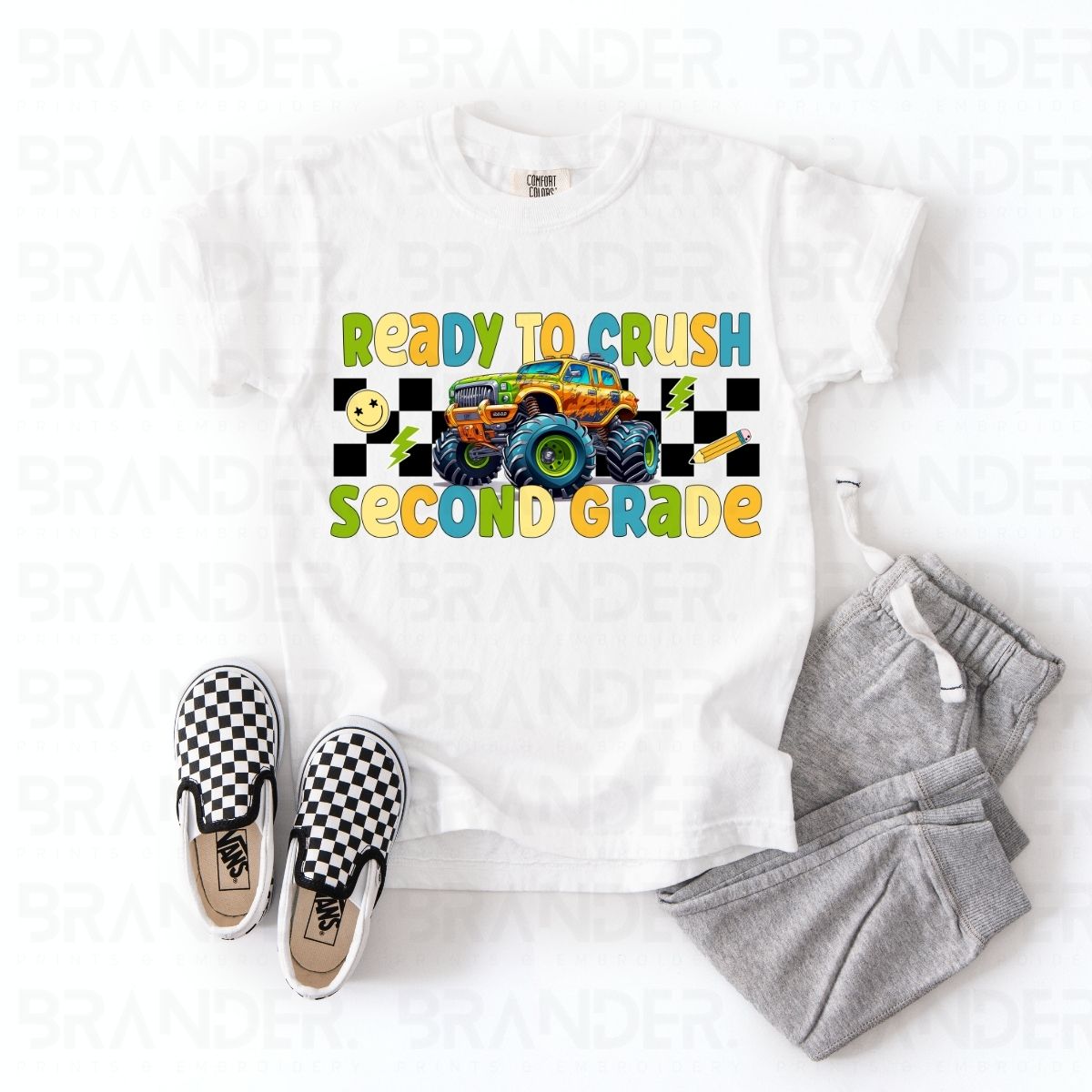 READY TO CRUSH SECOND GRADE - DTF TRANSFER