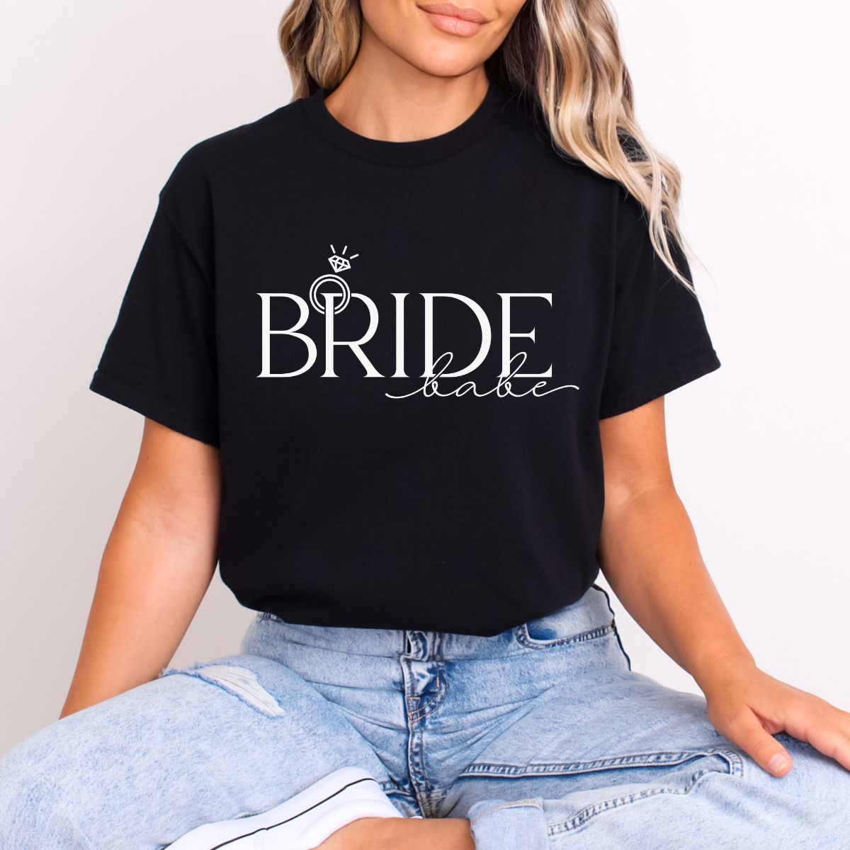 BRIDE BABE *WHITE TEXT* - DTF TRANSFER