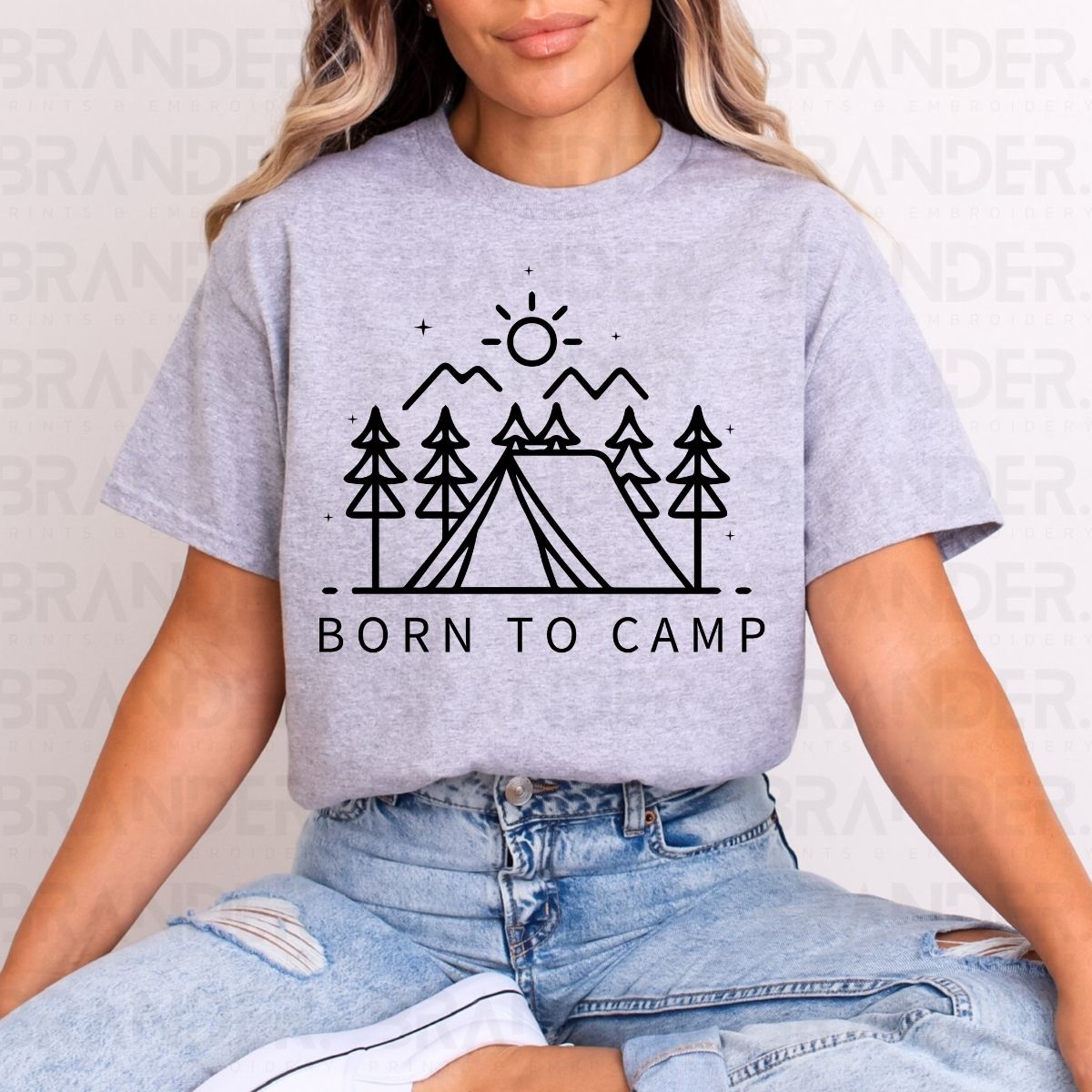 BORN TO CAMP - DTF TRANSFER