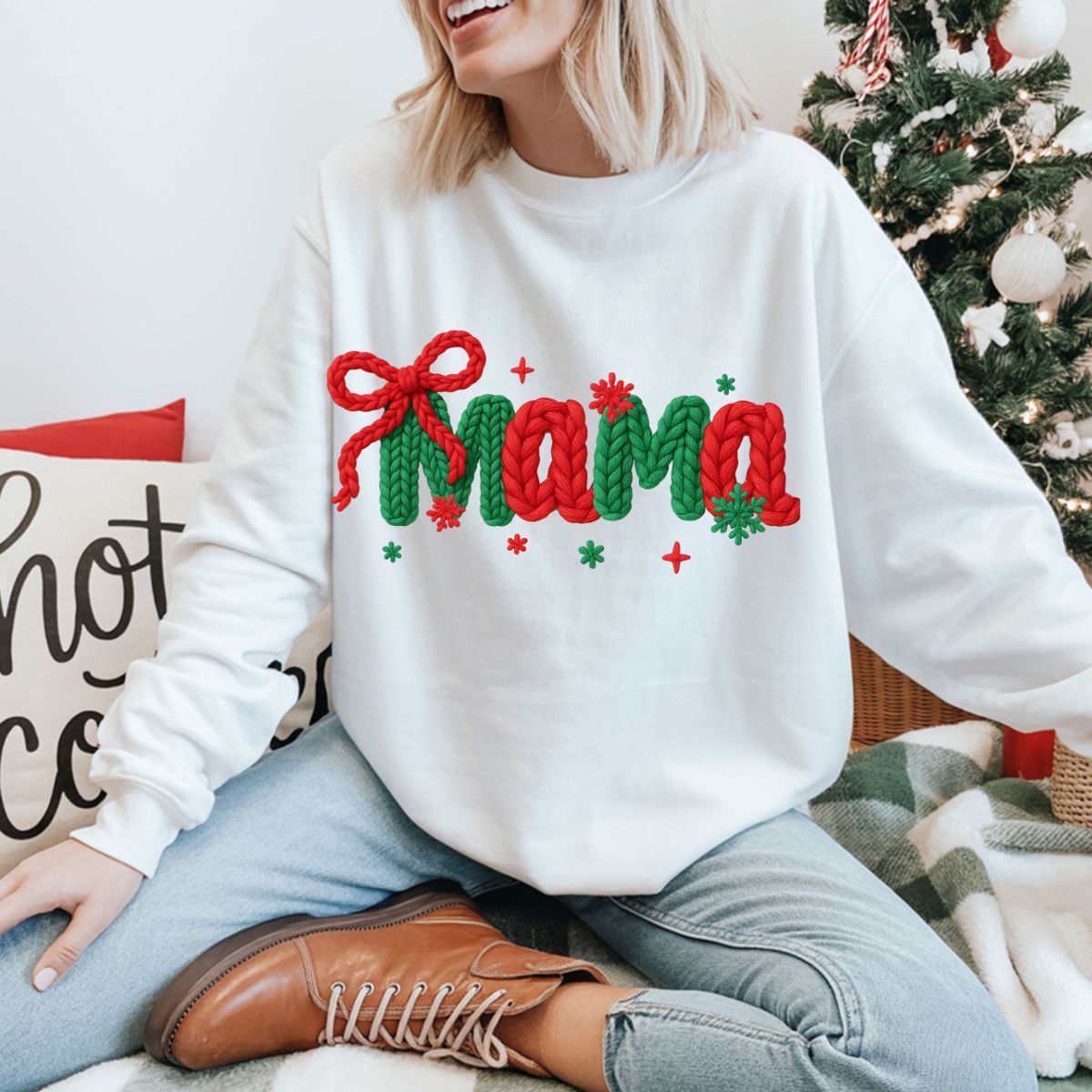 COQUETTE MAMA *FAUX YARN* - DTF TRANSFER