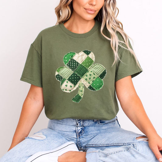 PATCHWORK SHAMROCK - DTF TRANSFER