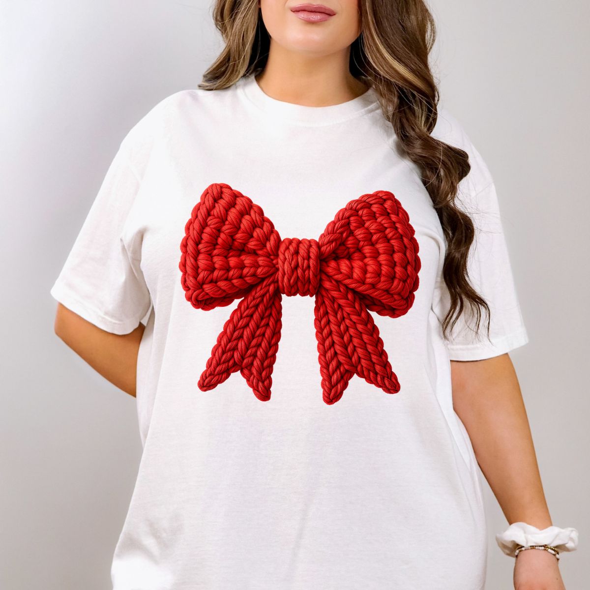 COQUETTE RED BOW *FAUX YARN* - DTF TRANSFER