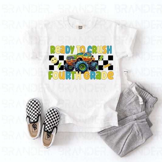READY TO CRUSH FOURTH GRADE - DTF TRANSFER
